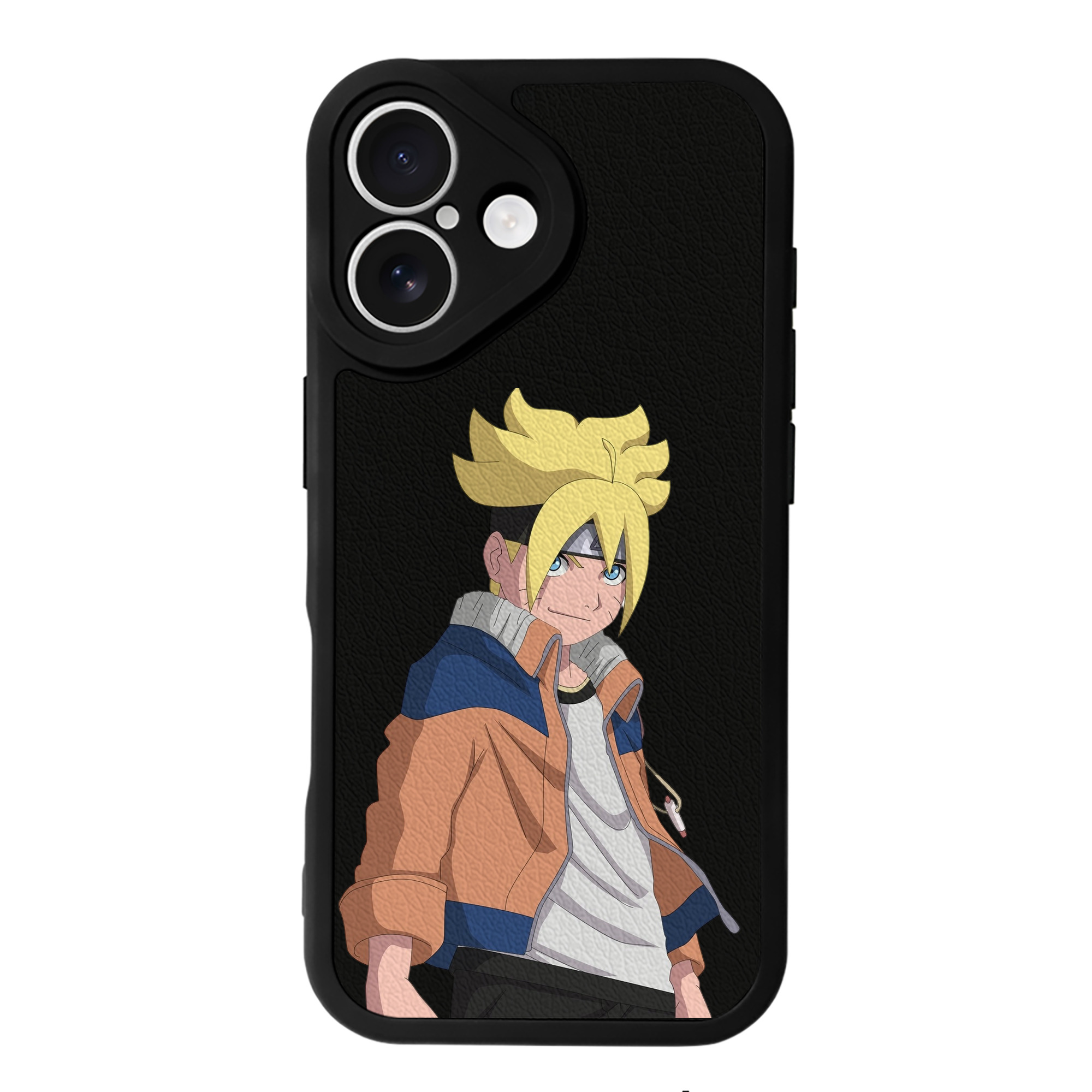 （画像用） NARUTO -ナルト- うずまき ナルト Uzumaki Naruto 【iPhone 16シリーズ対応】シリコンスマホケース（レザー調） 材質：シリコン
